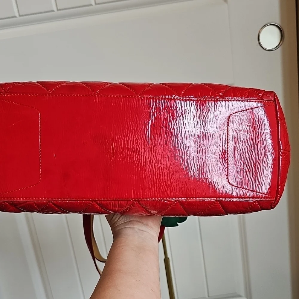 Coach 2011 Red Patent Leather Tote
